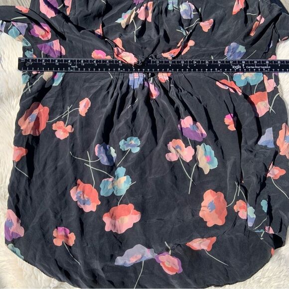 Beautiful Sz 6 Rebecca Taylor quarter Sleeve Floral Silk Blouse - Picture 2 of 12